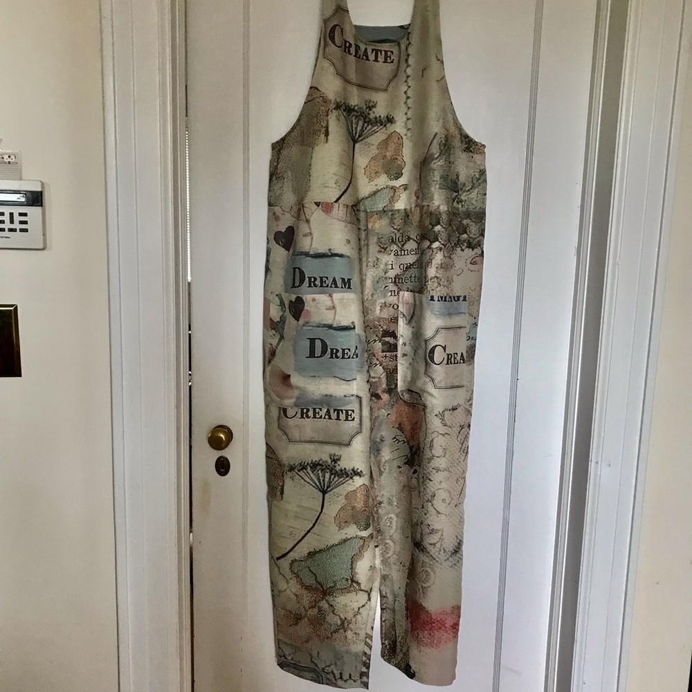 NOWT. Silky overalls with Inspirational Text. Two Large pockets